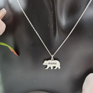 ♥️ MAMA BEAR STERLING SILVER NECKLACE